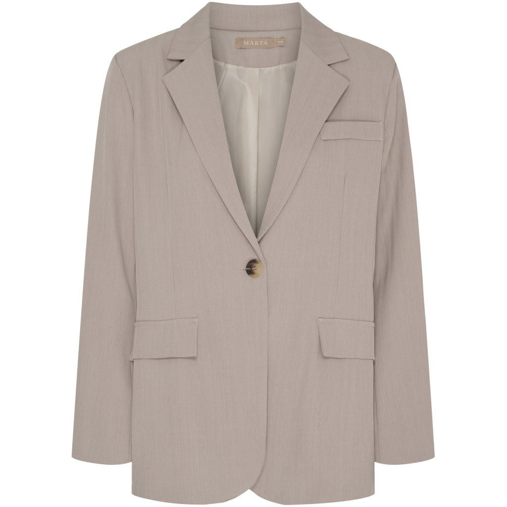 MARTA DU CHATEAU Marta du Chateau dam blazer MdcMajken 15502RC Blazer Dark Beige