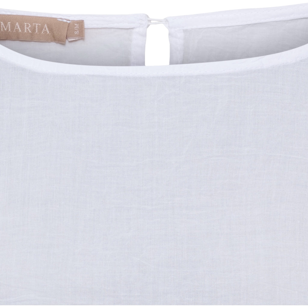 MARTA DU CHATEAU Marta du Chateau dam blus MdcAnnalise 2383M Blouse White