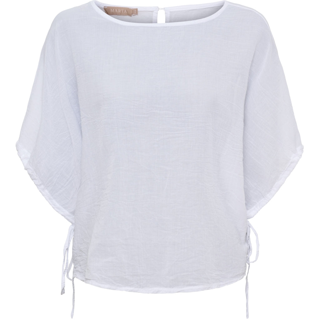 MARTA DU CHATEAU Marta du Chateau dam blus MdcAnnalise 2383M Blouse White