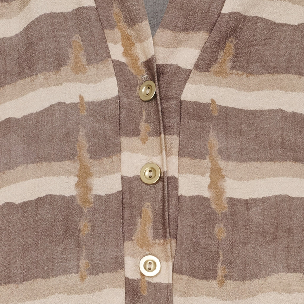 MARTA DU CHATEAU Marta du Chateau dam blus MdcAspen 7704 Shirt Fango