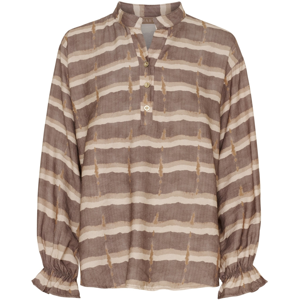 MARTA DU CHATEAU Marta du Chateau dam blus MdcAspen 7704 Shirt Fango