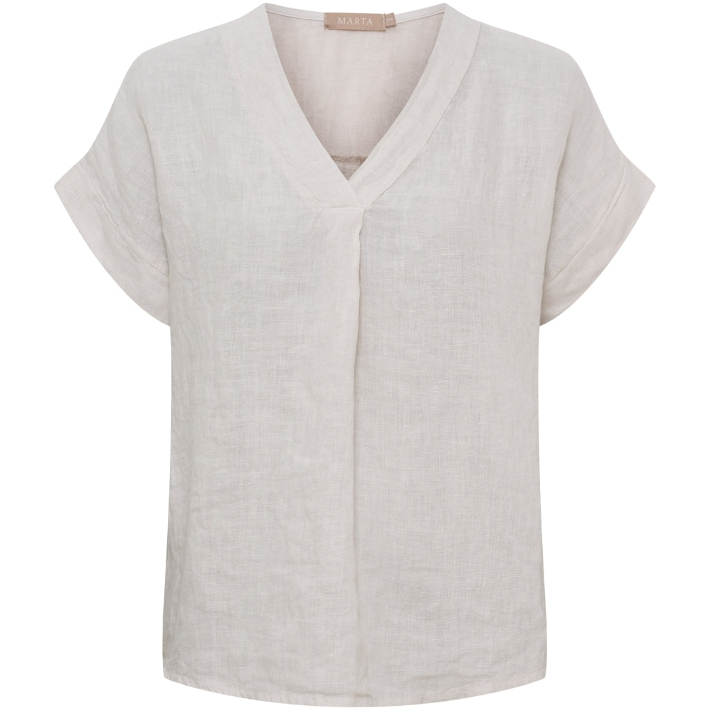 MARTA DU CHATEAU Marta du Chateau dam blus MdcBellissima 86520 Blouse Sabbia