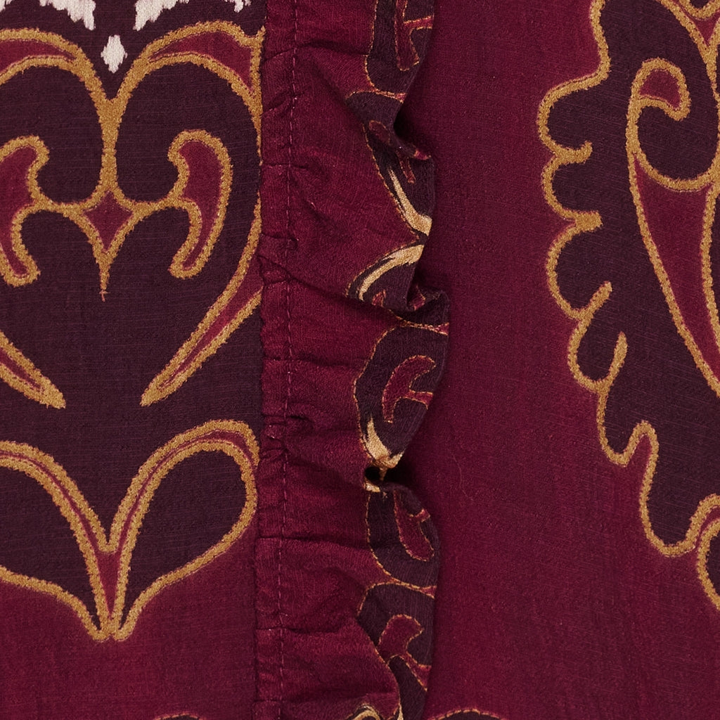 MARTA DU CHATEAU Marta du Chateau dam blus MdcBrook 7648 Shirt Bordeaux3257tpk