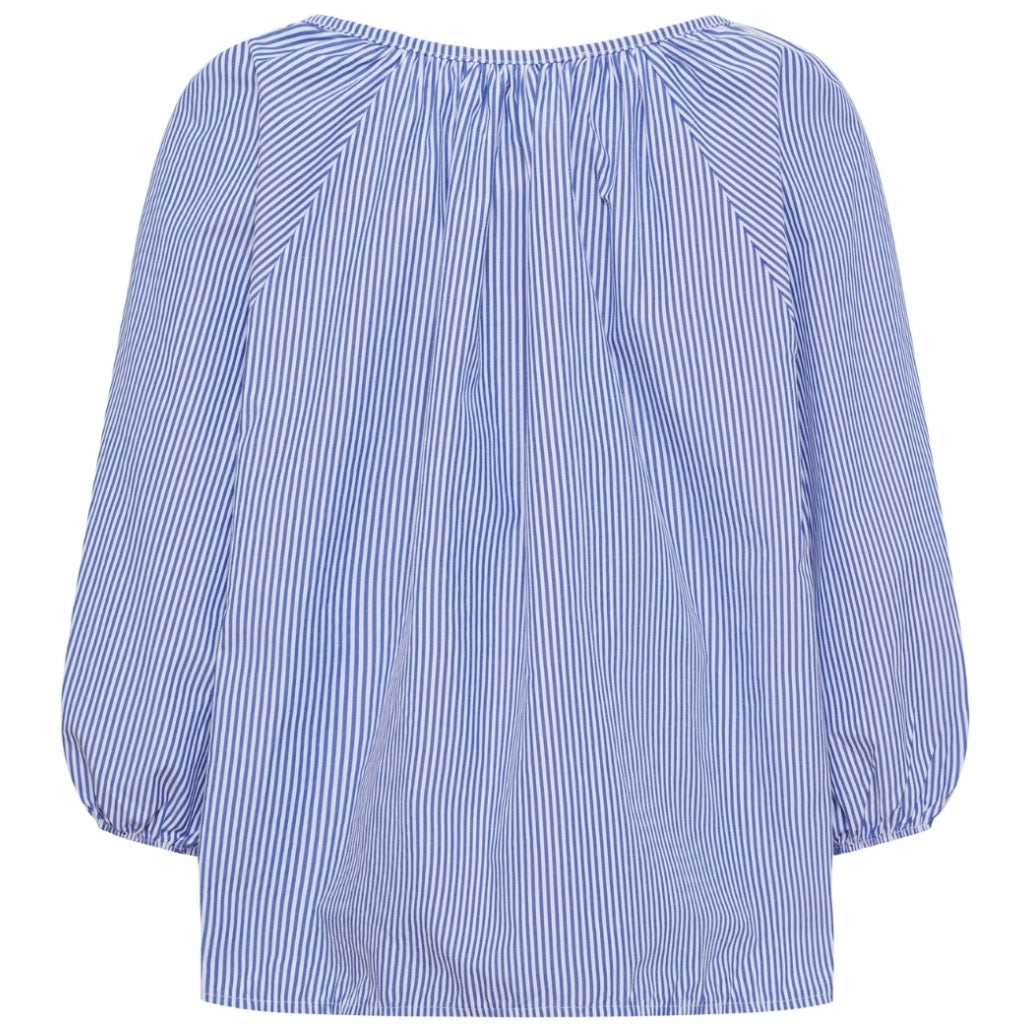 MARTA DU CHATEAU Marta du Chateau dam blus MdcBrooke 8200 Blouse Navy/Yellow