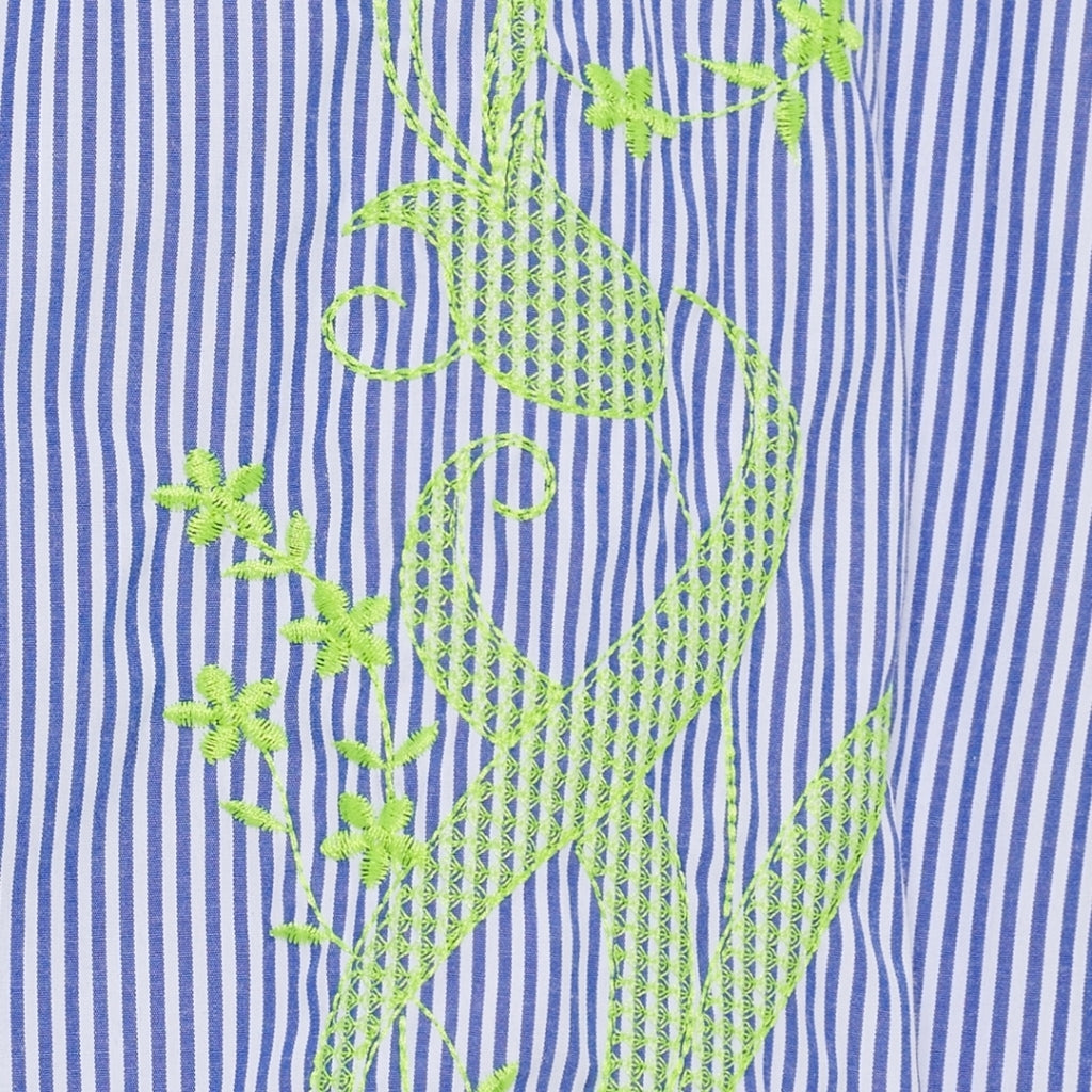MARTA DU CHATEAU Marta du Chateau dam blus MdcBrooke 8200 Blouse Navy/Yellow