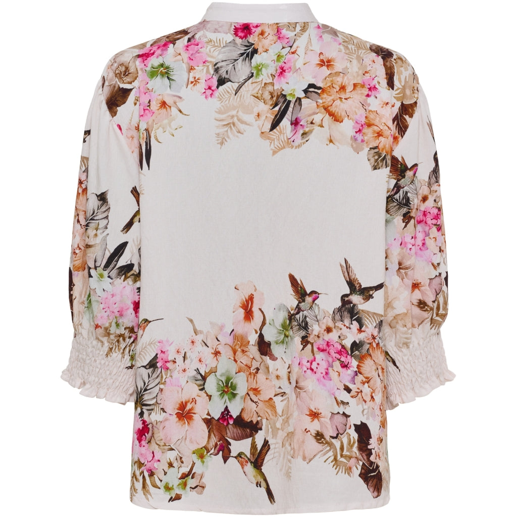 MARTA DU CHATEAU Marta du Chateau dam blus MdcCharlie 6892 Shirt Camel6198tpg