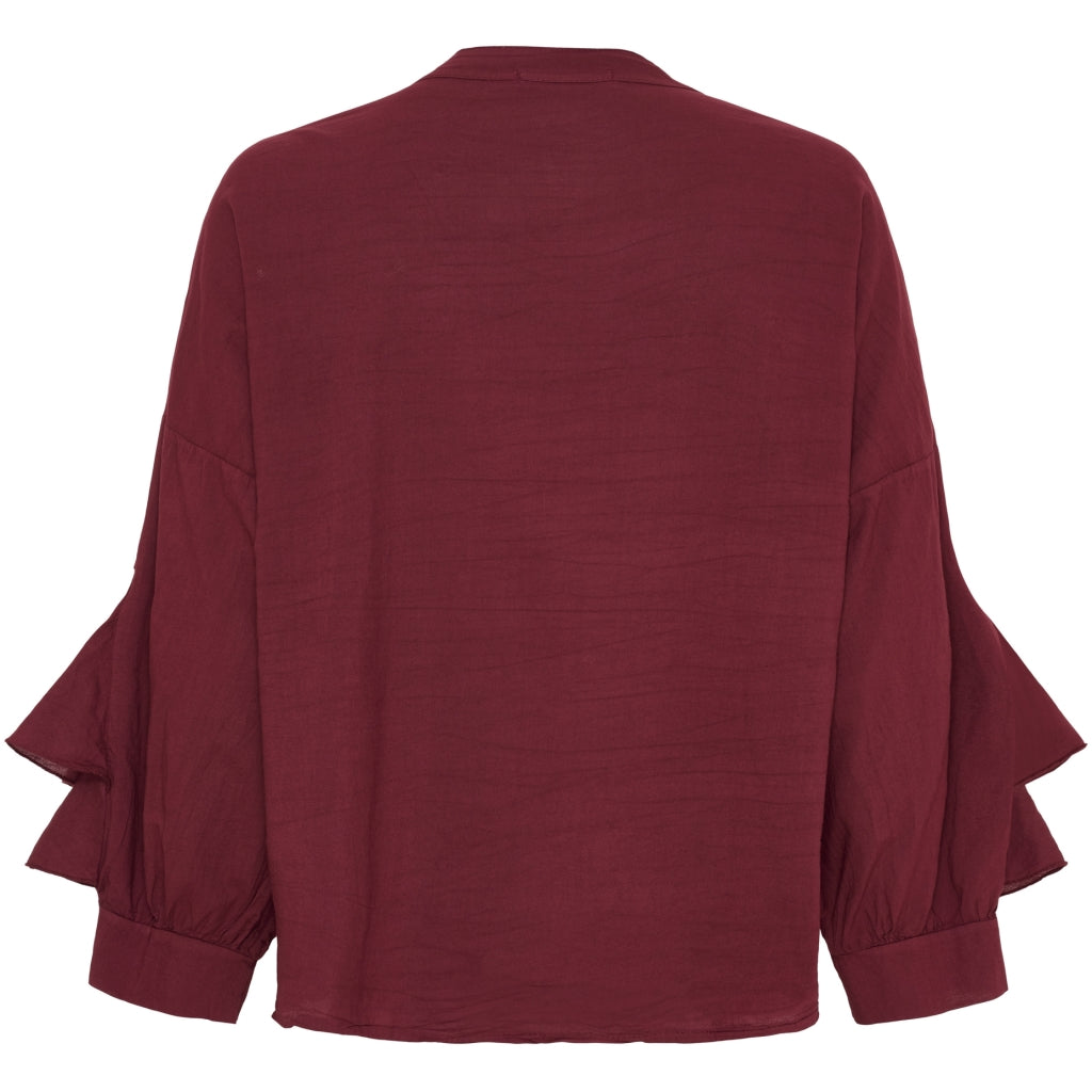 MARTA DU CHATEAU Marta du Chateau dam blus MdcDebbie 258638 Blouse Bordeaux6269