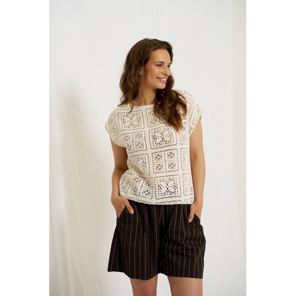 MARTA DU CHATEAU Marta du Chateau dam blus MdcDiora 68533 Blouse Naturale
