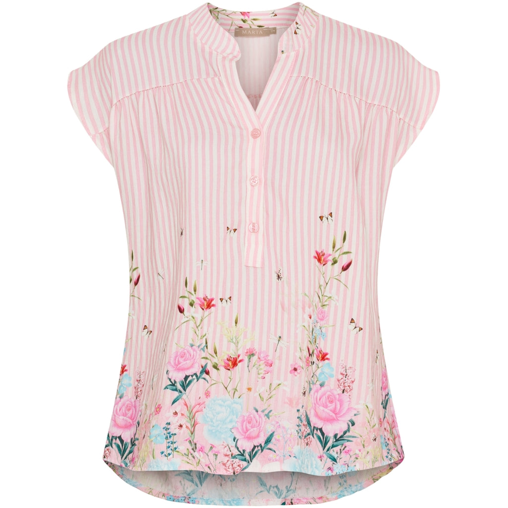 MARTA DU CHATEAU Marta du Chateau dam blus MdcKassandra 4440 Shirt Rosa4837