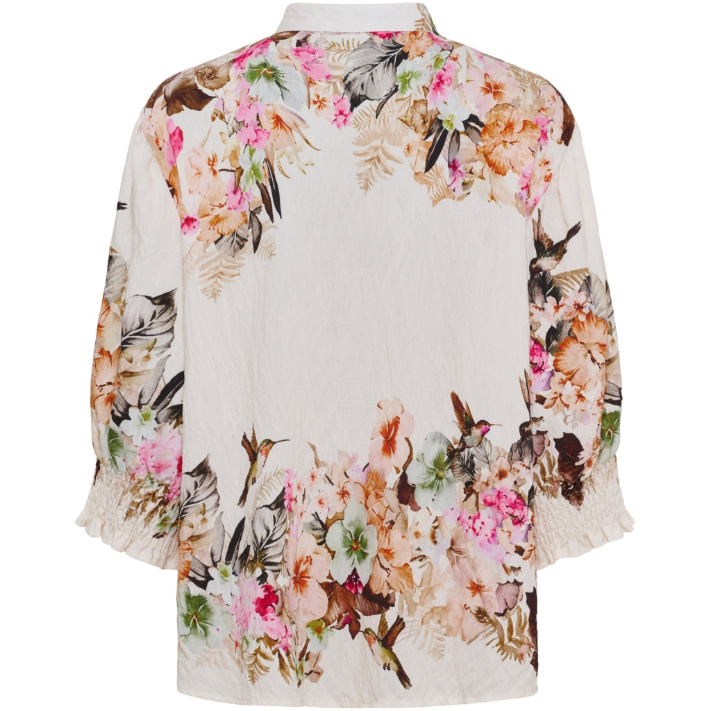 MARTA DU CHATEAU Marta du Chateau dam blus MdcMelisande 7527 Shirt Camel6198tpg