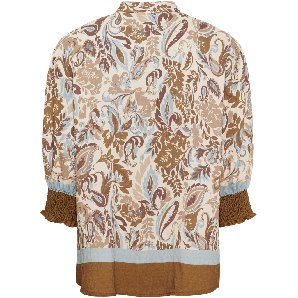 MARTA DU CHATEAU Marta du Chateau dam blus MdcMelisande 7527 Shirt Camello1240tpn