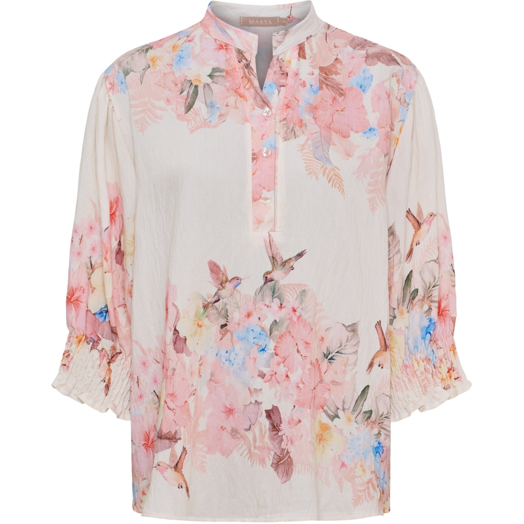 MARTA DU CHATEAU Marta du Chateau dam blus MdcMelisande 7527 Shirt Rosa6198tpg