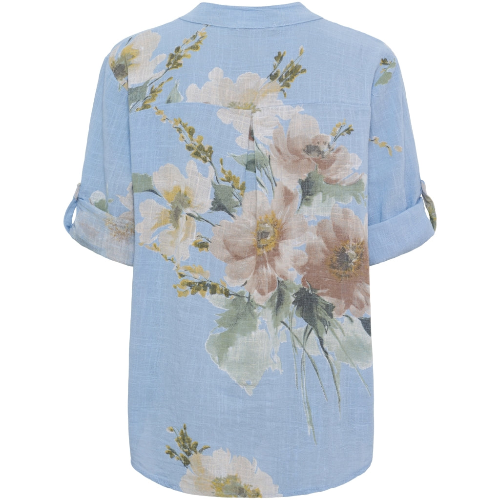 MARTA DU CHATEAU Marta du Chateau dam blus MdcNadira 9122 Shirt Celeste