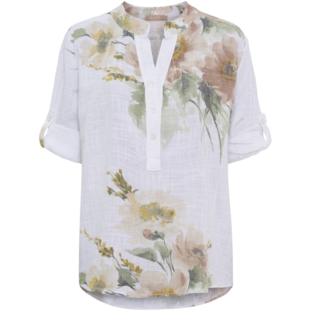 MARTA DU CHATEAU Marta du Chateau dam blus MdcNadira 9122 Shirt White