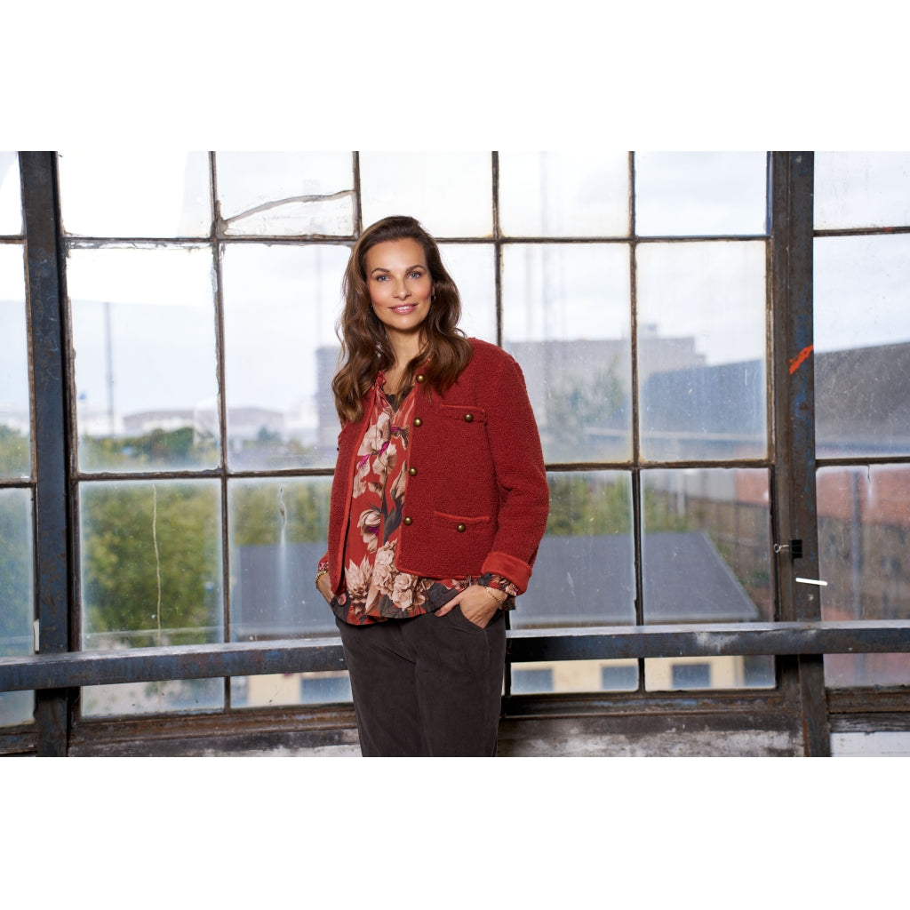 MARTA DU CHATEAU Marta du Chateau dam blus MdcOctavia 003B Shirt Coccio6022