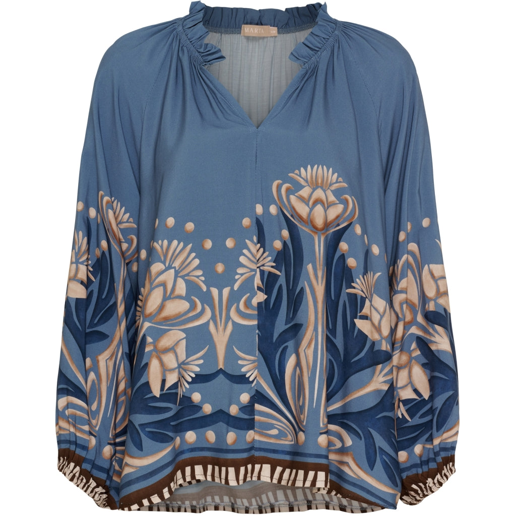 MARTA DU CHATEAU Marta du Chateau dam blus MdcOctavia 003B Shirt JeansNG313BA