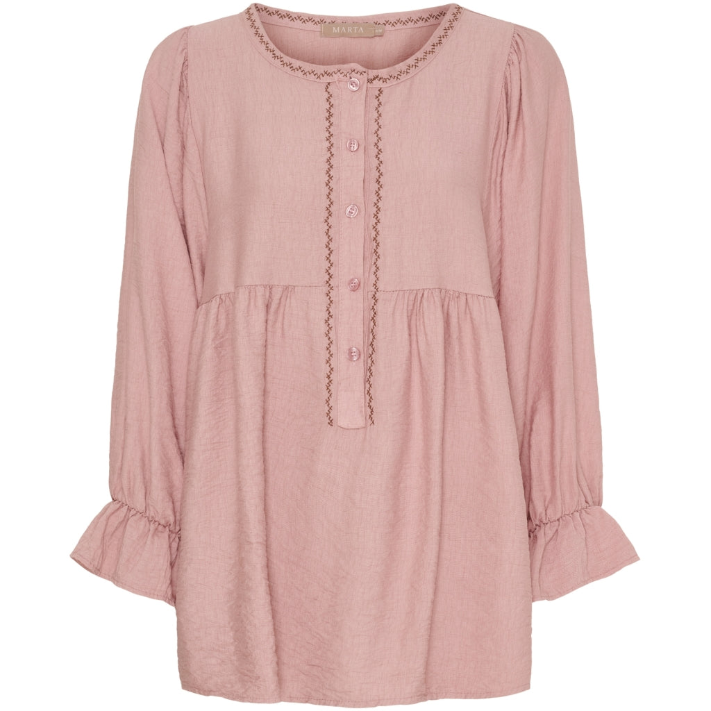 MARTA DU CHATEAU Marta du Chateau dam blus MdcPoppy 7473 Shirt RosaBlush2003