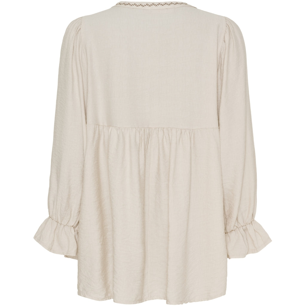 MARTA DU CHATEAU Marta du Chateau dam blus MdcPoppy 7473 Shirt Sabbia102