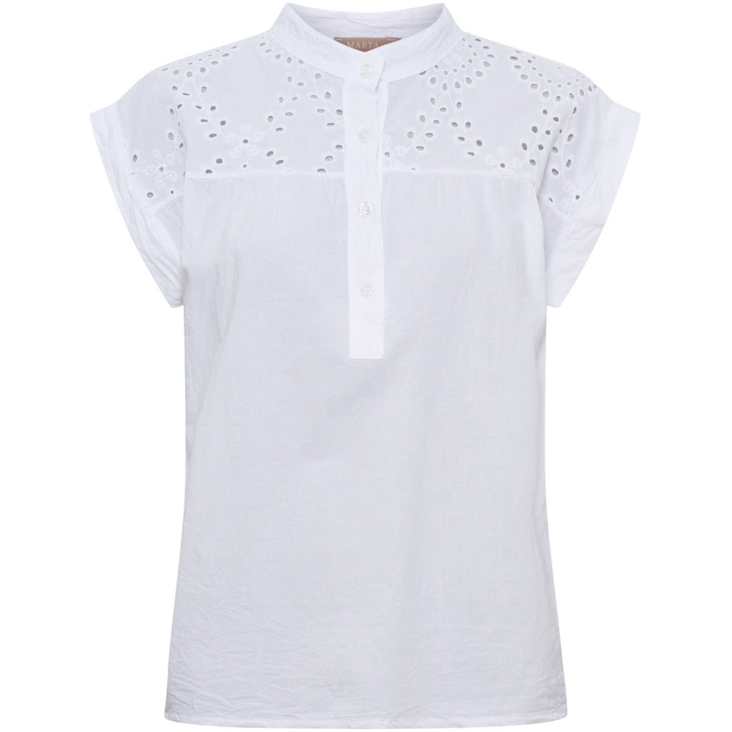 MARTA DU CHATEAU Marta du Chateau dam blus MdcRebekka 8380 Shirt White