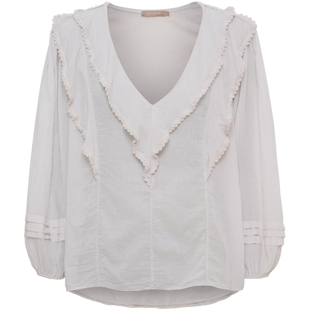 MARTA DU CHATEAU Marta du Chateau dam blus MdcRosamaria TC68179 Blouse Sabbia
