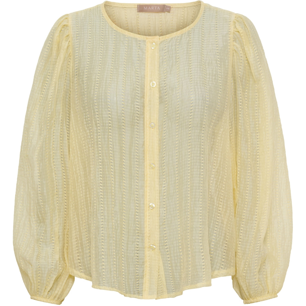 MARTA DU CHATEAU Marta du Chateau dam blus MdcRoselle 58136PM Shirt Yellow