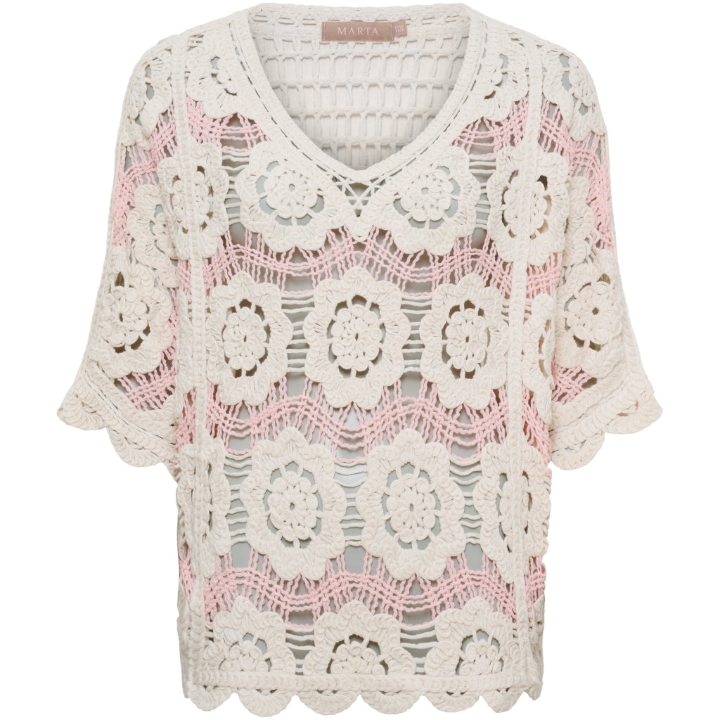 MARTA DU CHATEAU Marta du Chateau dam blus MdcSassie 1016 Blouse Rosa