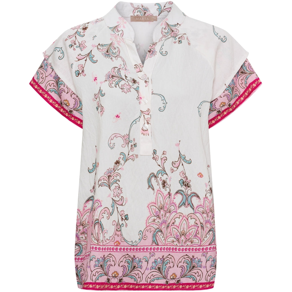 MARTA DU CHATEAU Marta du Chateau dam blus MdcStinna 8461 Shirt Pink