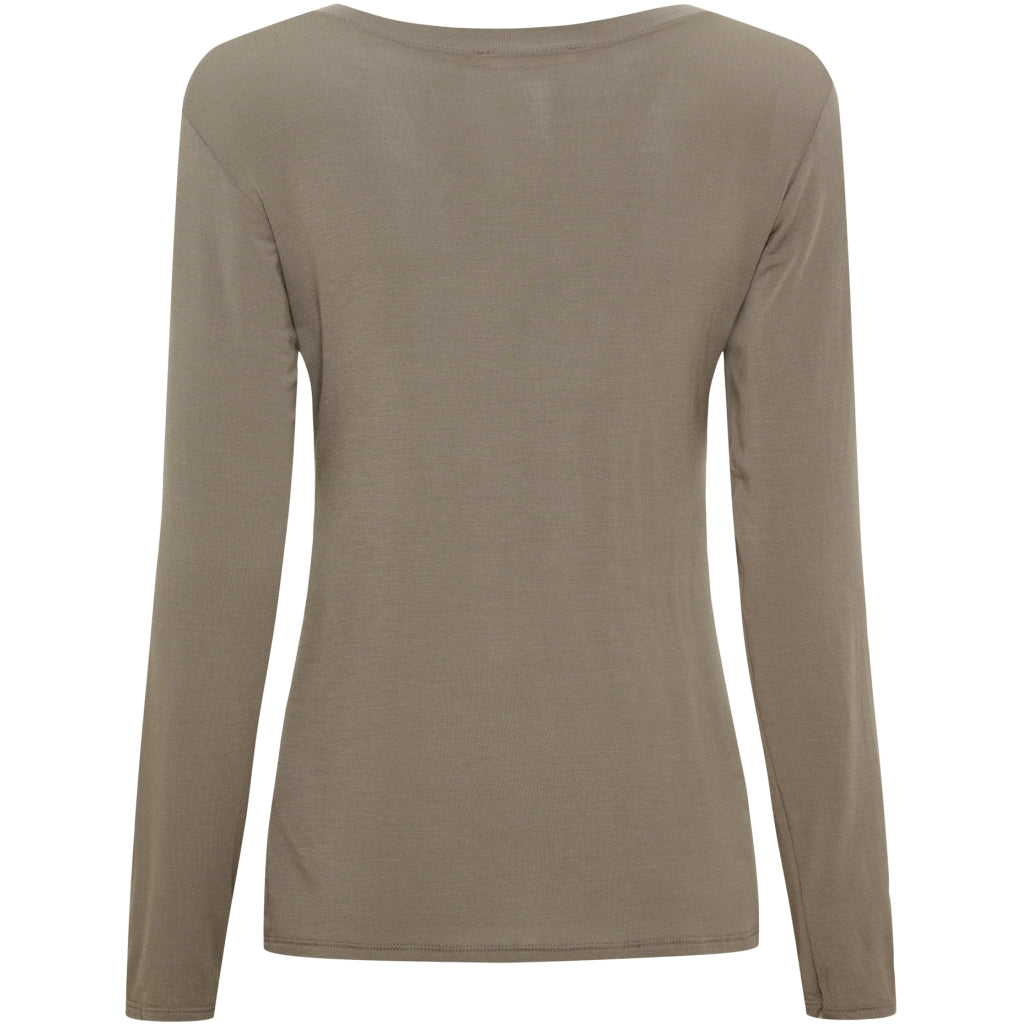 MARTA DU CHATEAU Marta du Chateau dam blus topp MdcElissa solid 7914 Top Fango