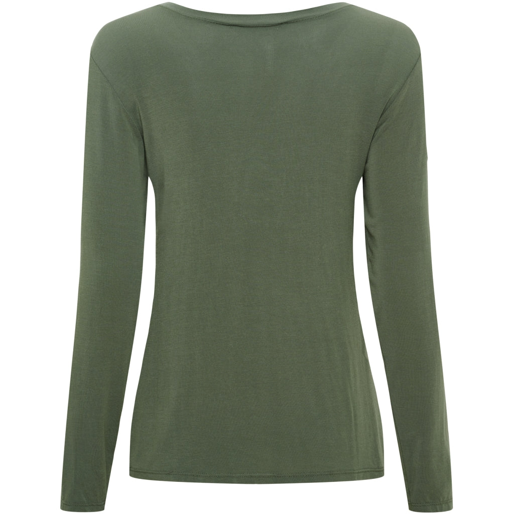 MARTA DU CHATEAU Marta du Chateau dam blus topp MdcElissa solid 7914 Top Military