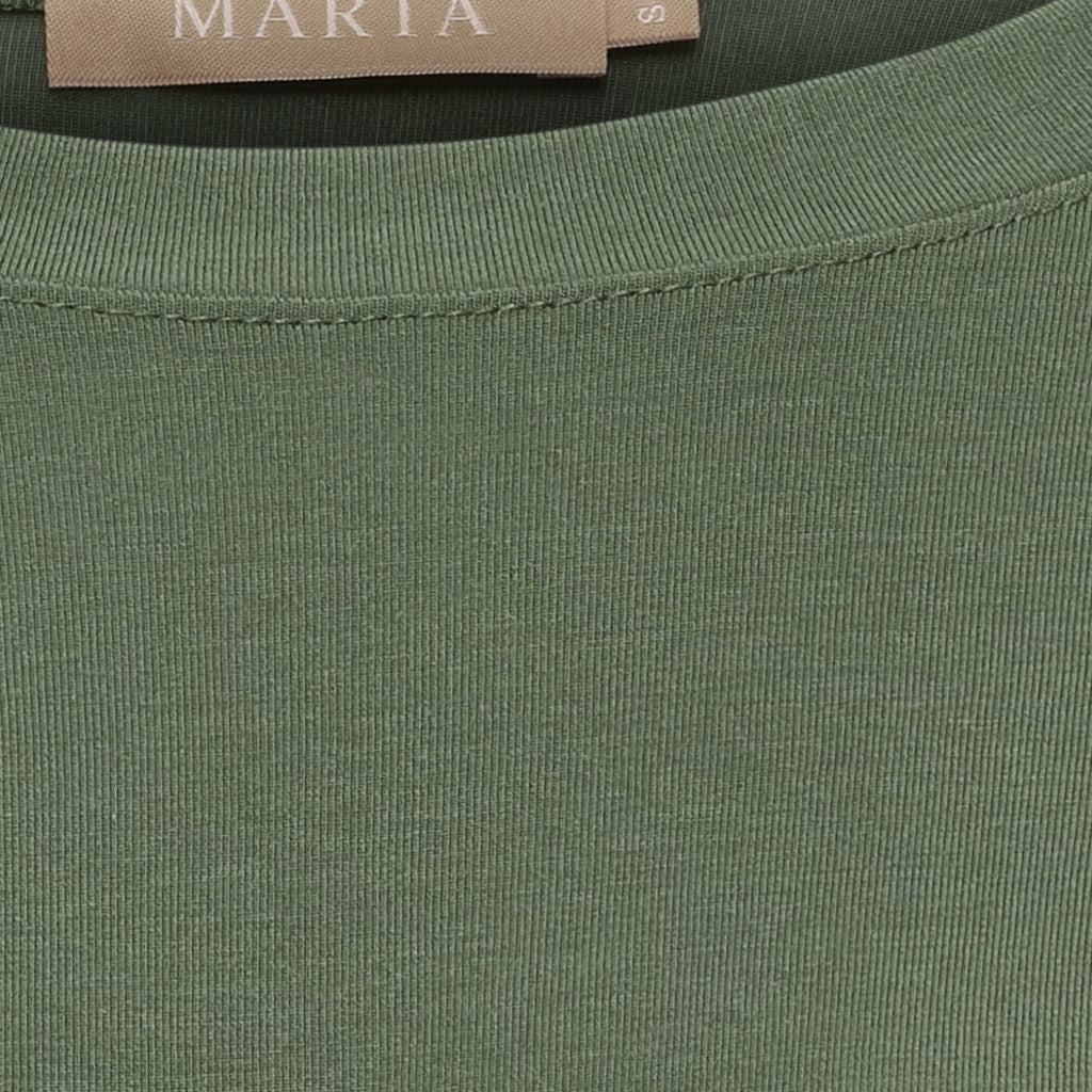 MARTA DU CHATEAU Marta du Chateau dam blus topp MdcElissa solid 7914 Top Military