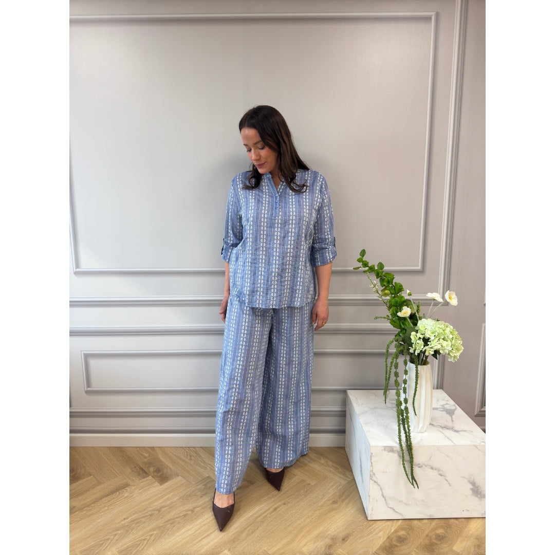 MARTA DU CHATEAU Marta du Chateau dam byxor MdcBaila 56121M Pant Blue