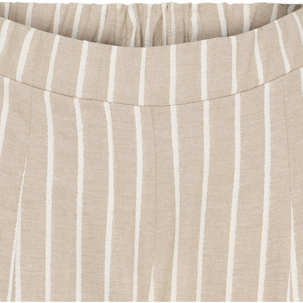 MARTA DU CHATEAU Marta du Chateau dam byxor MdcFausta 16635T Pant BeigeStripeLurex260