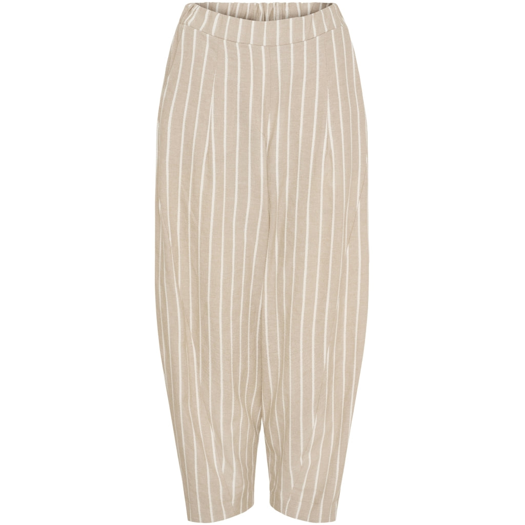 MARTA DU CHATEAU Marta du Chateau dam byxor MdcFausta 16635T Pant BeigeStripeLurex260