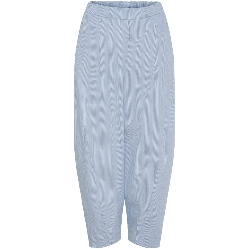 MARTA DU CHATEAU Marta du Chateau dam byxor MdcFausta 16635T Pant Light Blue Stripe