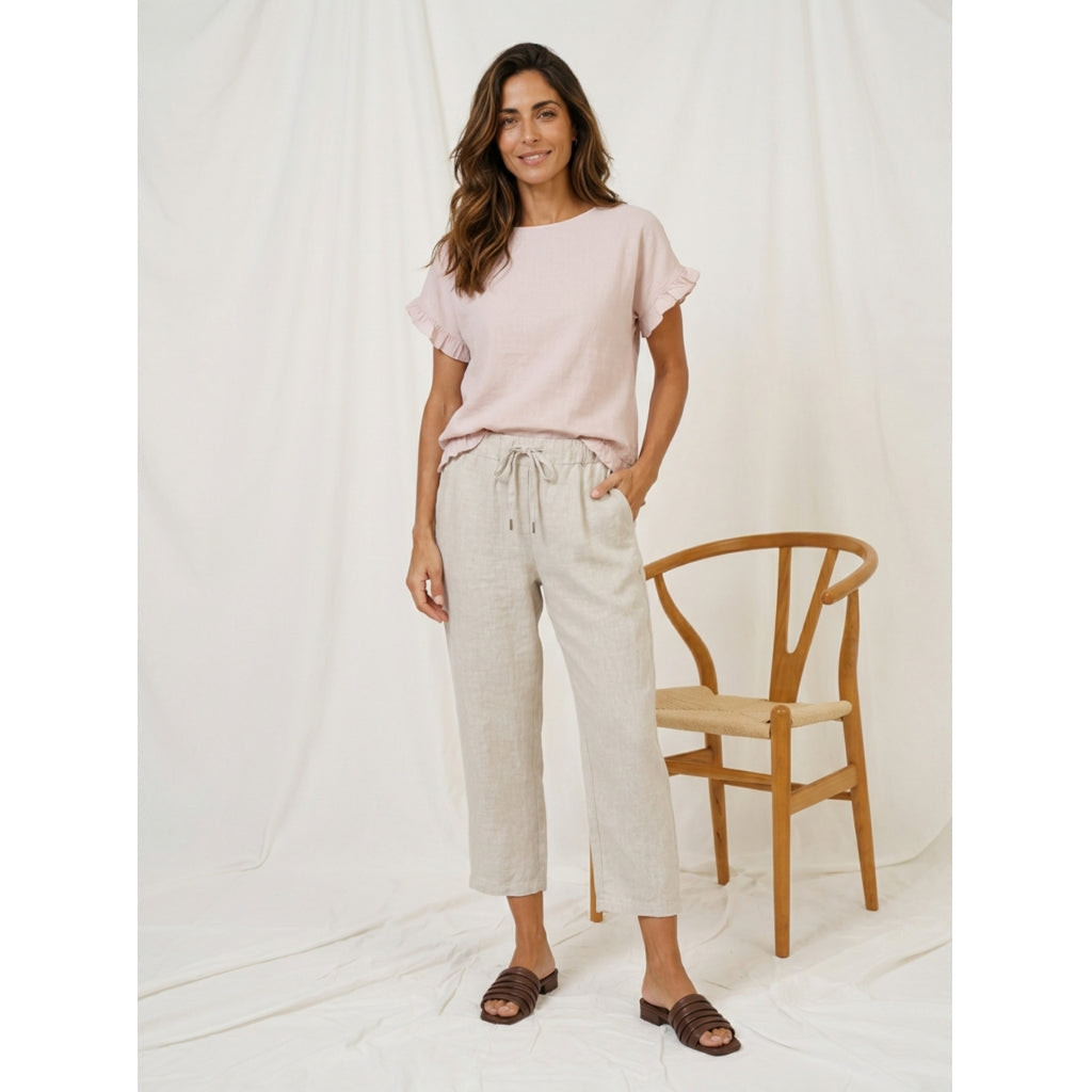 MARTA DU CHATEAU Marta du Chateau dam byxor MdcMiva 62657L Pant Sabbia