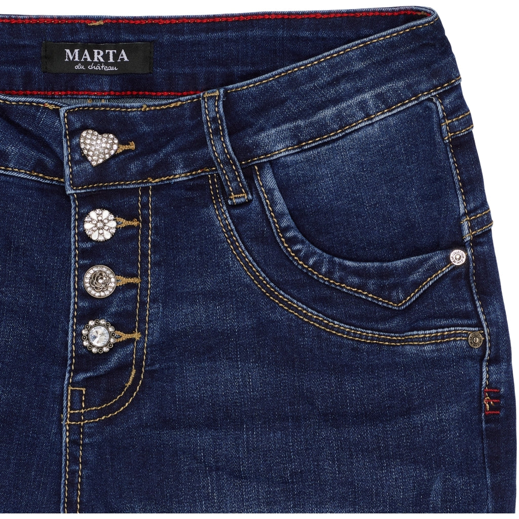 MARTA DU CHATEAU Marta du Chateau dam byxor MdcNahla Mdc215-2533 Jeans Denim