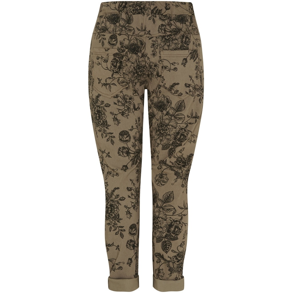 MARTA DU CHATEAU Marta du Chateau dam byxor MdcRuberta 21488 Pant Fango Blk Flower