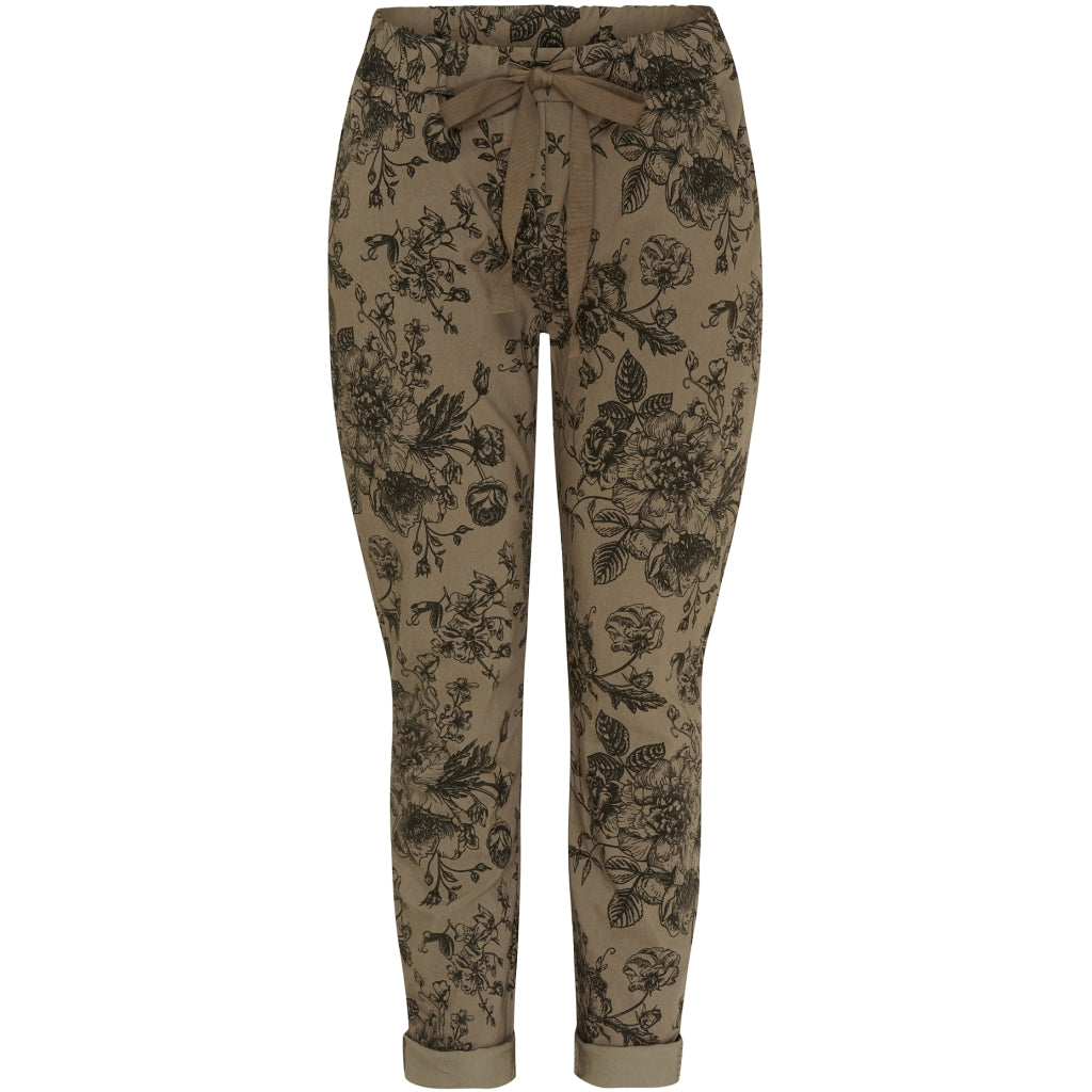 MARTA DU CHATEAU Marta du Chateau dam byxor MdcRuberta 21488 Pant Fango Blk Flower