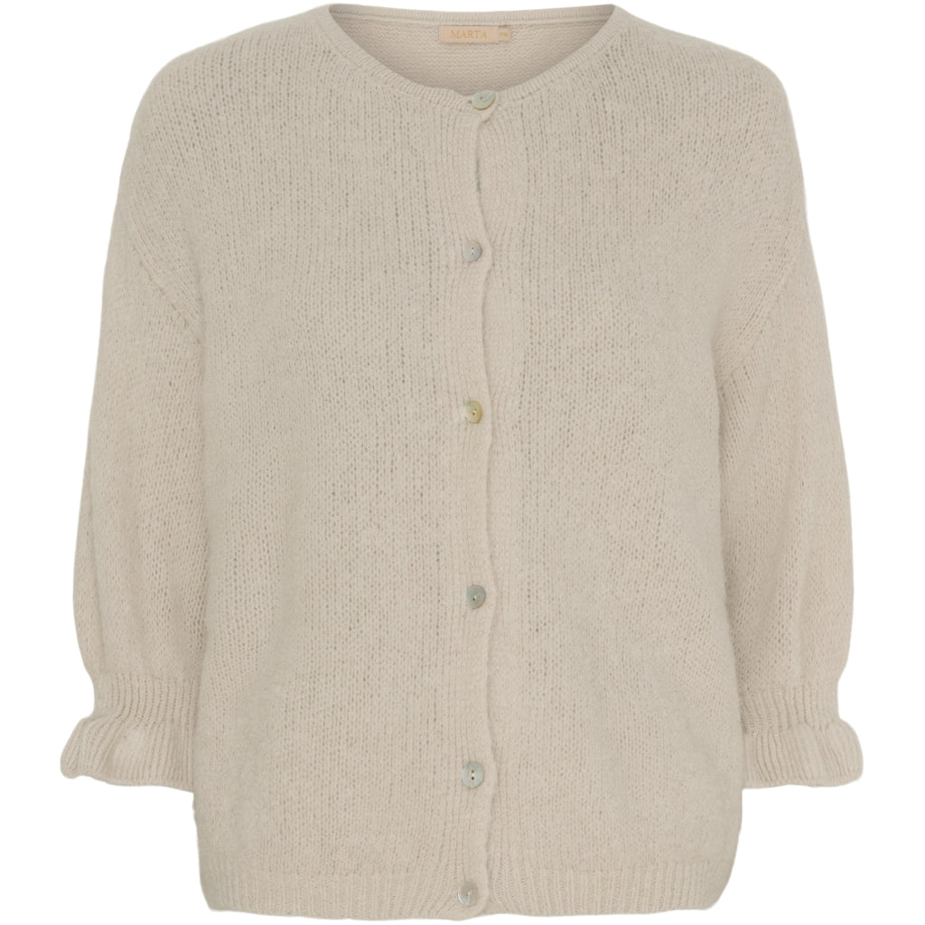 MARTA DU CHATEAU Marta du Chateau dam cardigan MdcJuliana 2413 Cardigan Beige