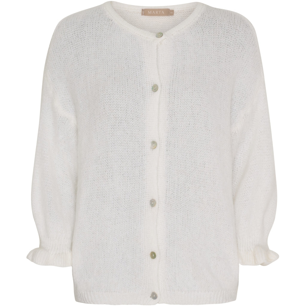MARTA DU CHATEAU Marta du Chateau dam cardigan MdcJuliana 2413 Cardigan Bianco24180