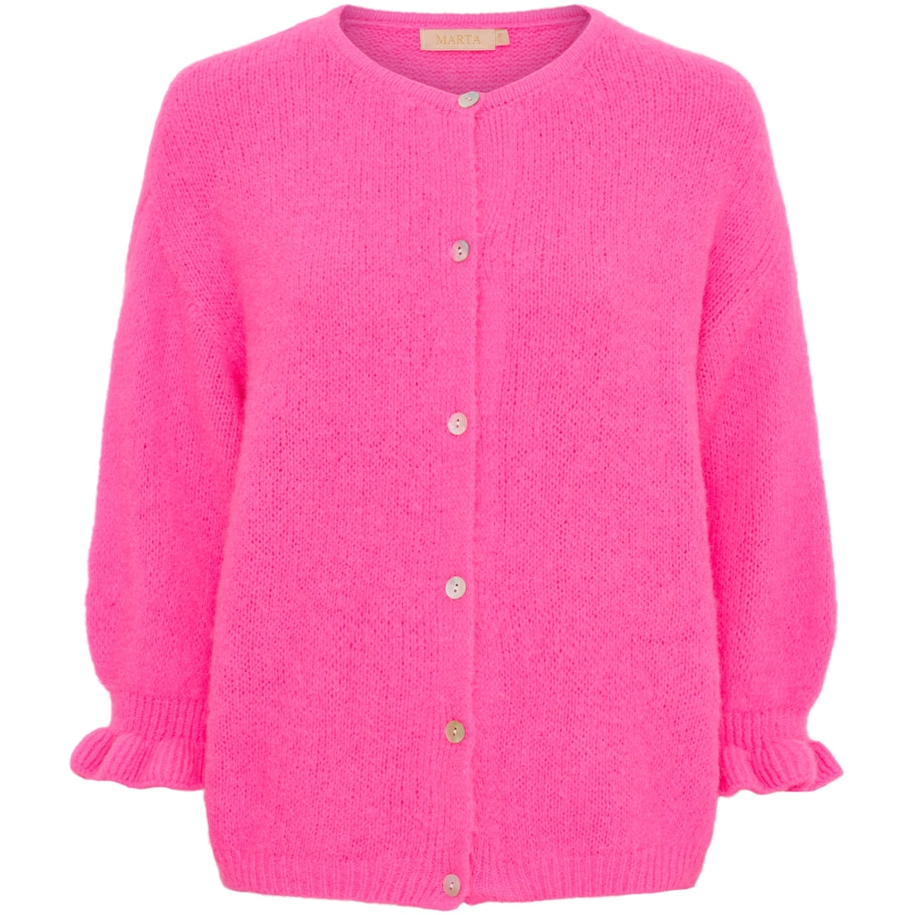 MARTA DU CHATEAU Marta du Chateau dam cardigan MdcJuliana 2413 Cardigan Fuxia Fluo