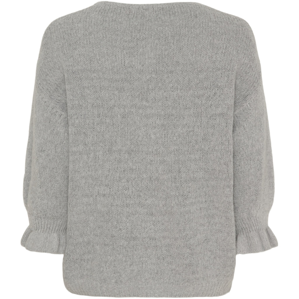 MARTA DU CHATEAU Marta du Chateau dam cardigan MdcJuliana 2413 Cardigan Light Grey