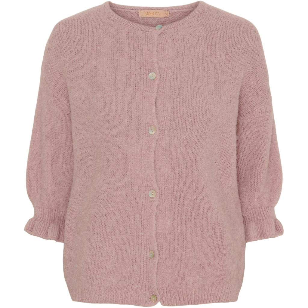 MARTA DU CHATEAU Marta du Chateau dam cardigan MdcJuliana 2413 Cardigan Old pink