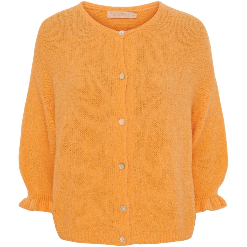 MARTA DU CHATEAU Marta du Chateau dam cardigan MdcJuliana 2413 Cardigan Orange14472