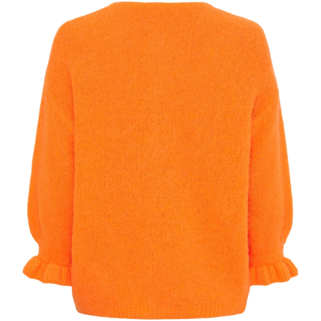 MARTA DU CHATEAU Marta du Chateau dam cardigan MdcJuliana 2413 Cardigan Orange Fluo