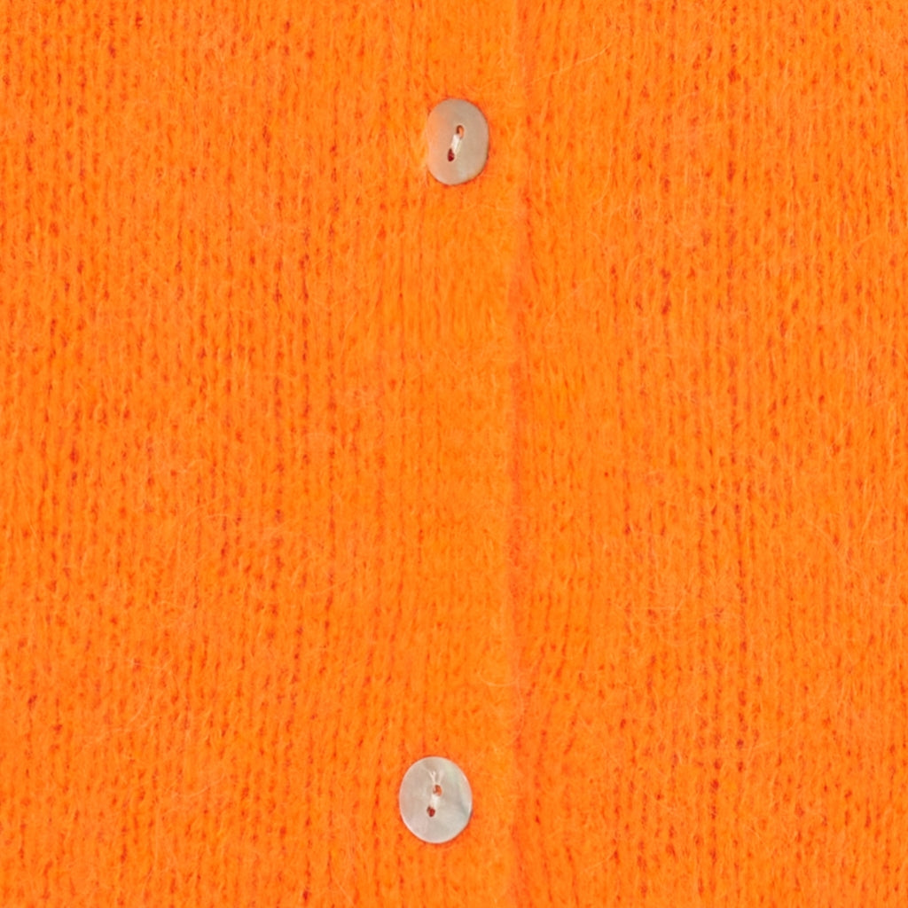 MARTA DU CHATEAU Marta du Chateau dam cardigan MdcJuliana 2413 Cardigan Orange Fluo