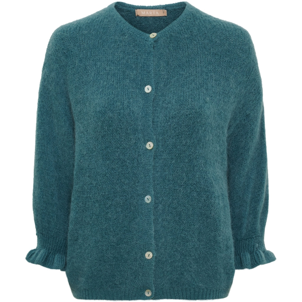 MARTA DU CHATEAU Marta du Chateau dam cardigan MdcJuliana 2413 Cardigan Petrol8390