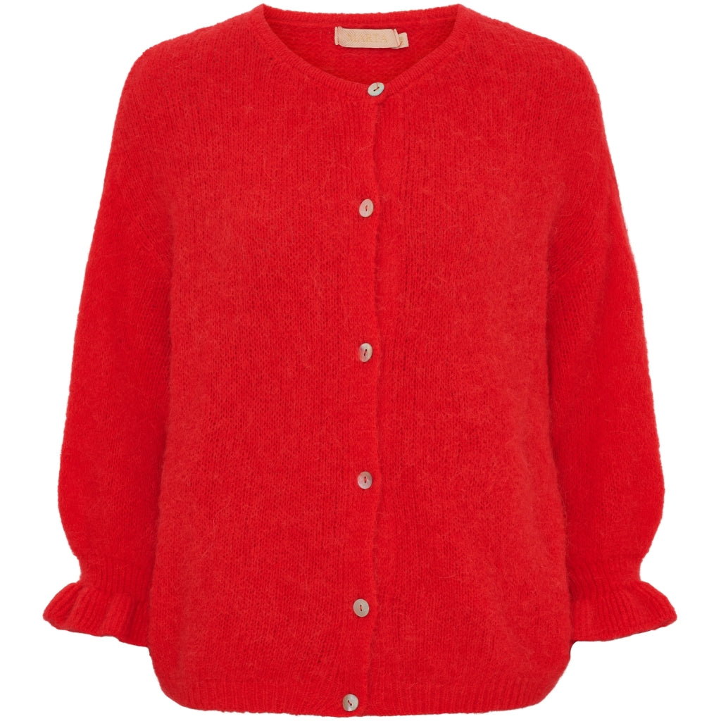 MARTA DU CHATEAU Marta du Chateau dam cardigan MdcJuliana 2413 Cardigan Red2057