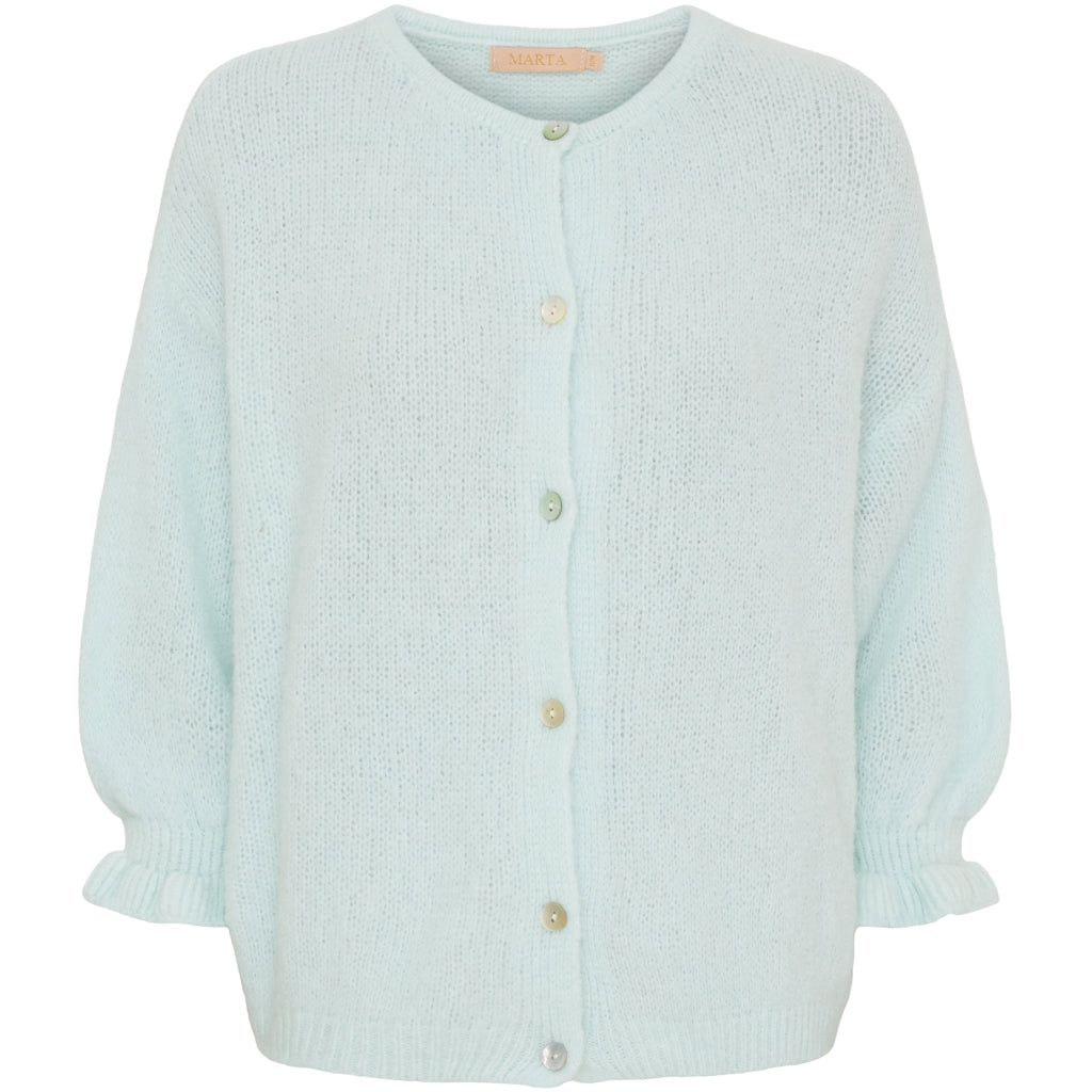 MARTA DU CHATEAU Marta du Chateau dam cardigan MdcJuliana 2413 Cardigan SkyBlue4155