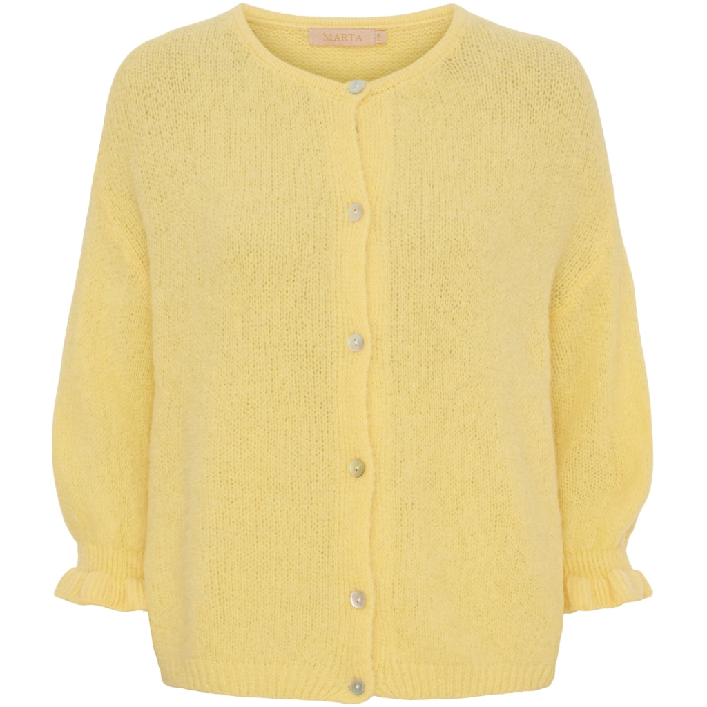 MARTA DU CHATEAU Marta du Chateau dam cardigan MdcJuliana 2413 Cardigan Yellow14484